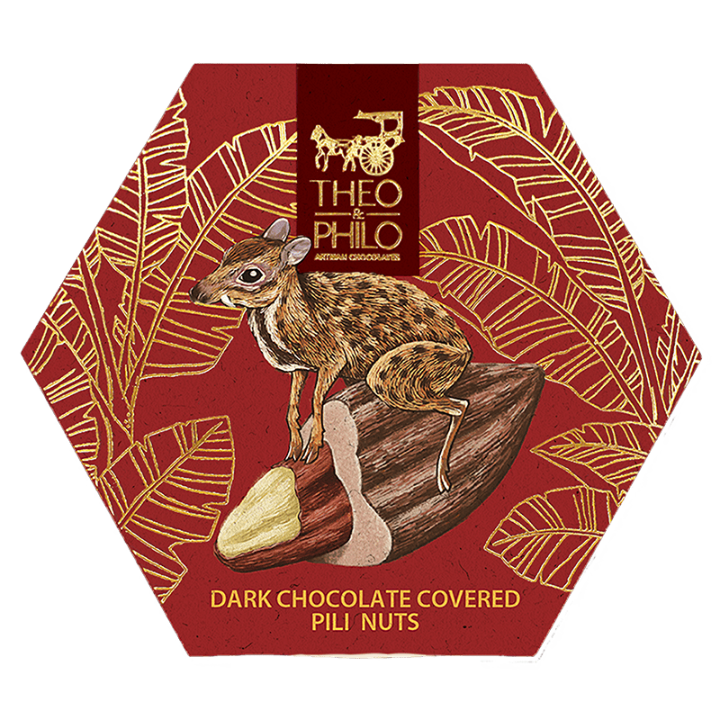 Theo & Philo 60% Dark Chocolate Covered Pili Nut 90g