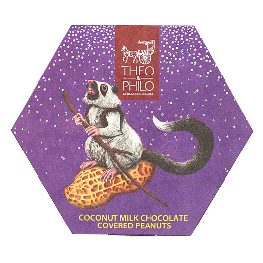 Theo & Philo Coconut Milk Chocolate Covered Peanuts 90g