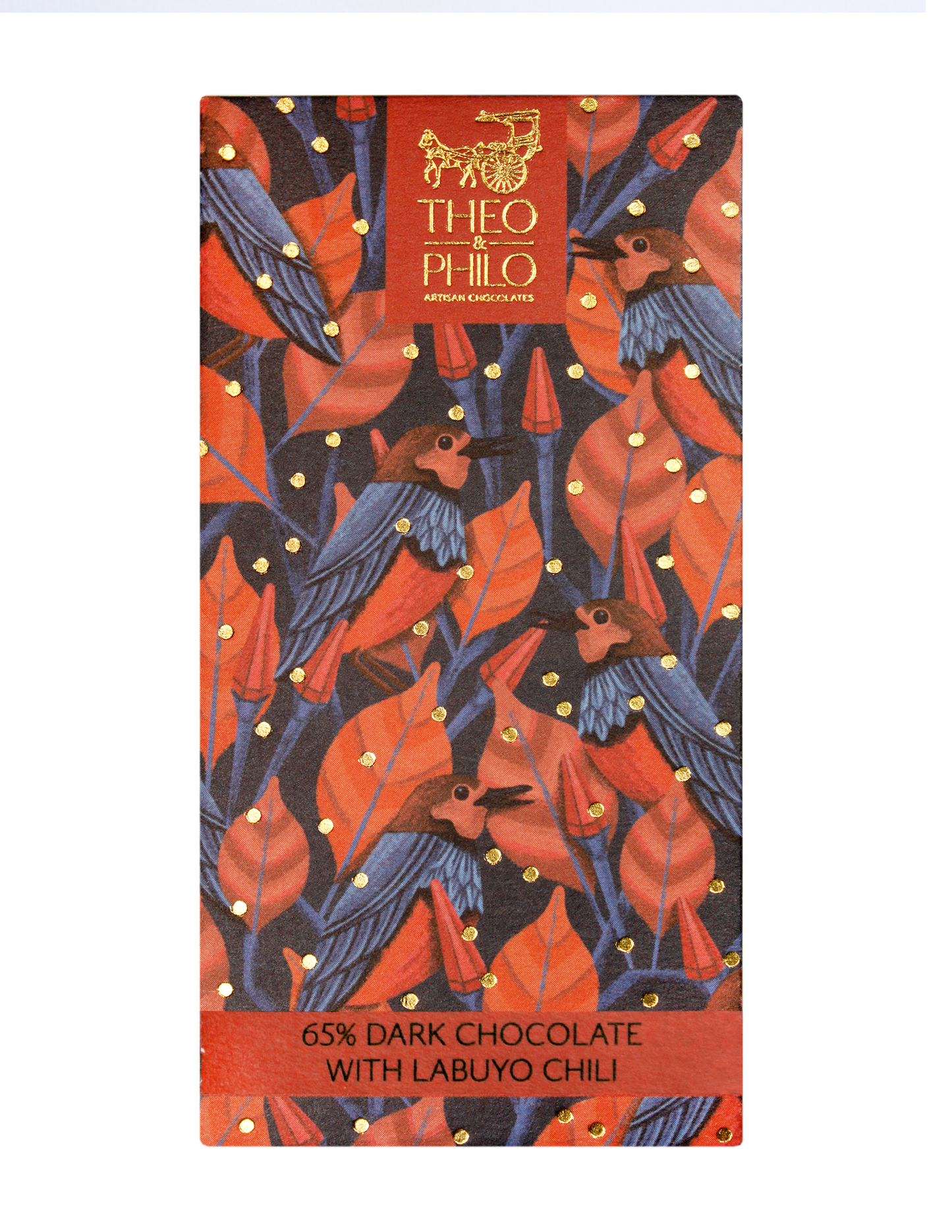 Theo & Philo 65% Dark Chocolate With Siling Labuyo (Chili) 45g