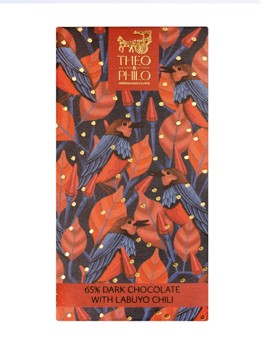 Theo & Philo 65% Dark Chocolate With Siling Labuyo (Chili) 45g