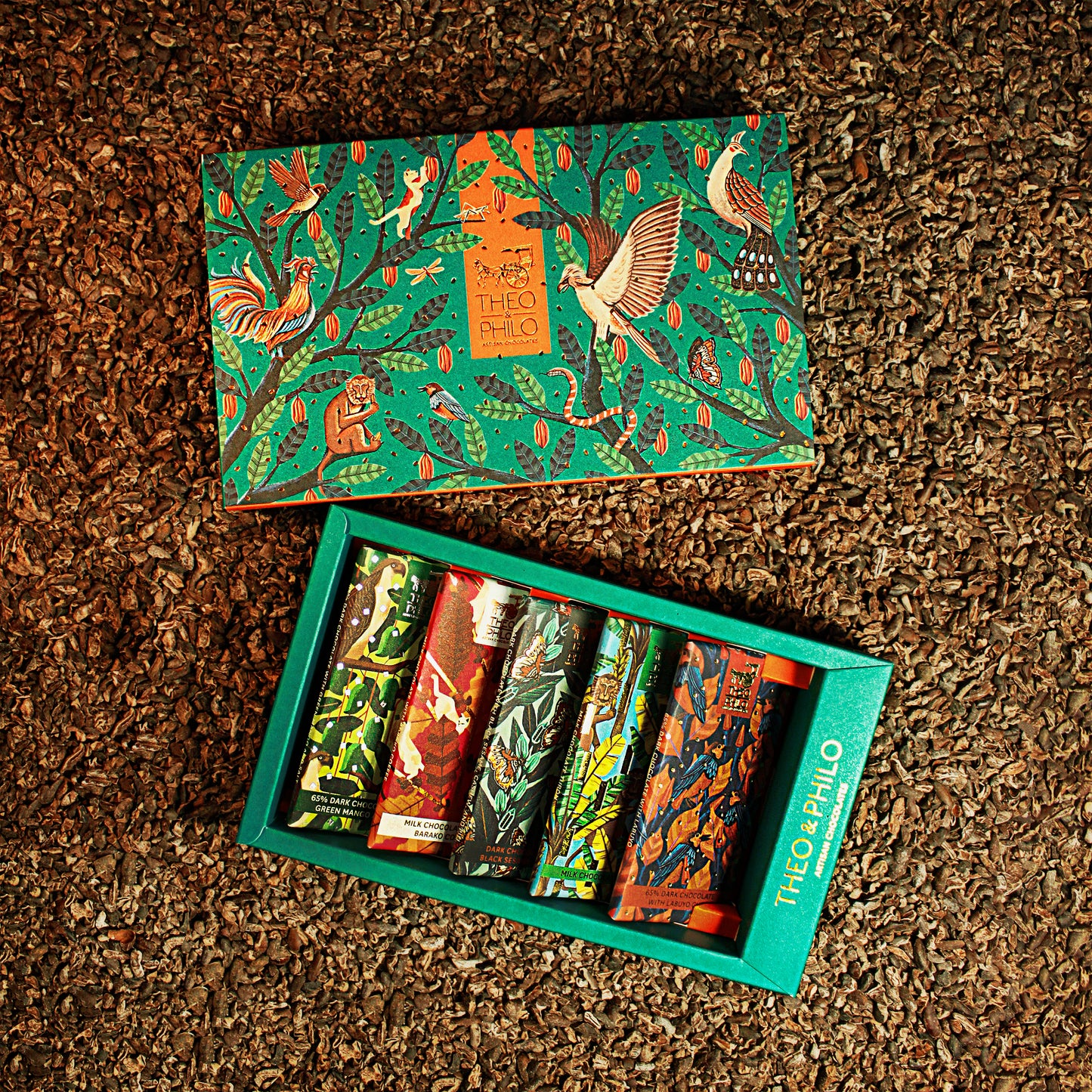 Theo & Philo 5 Bar Gift Box (Box Only, Chocolate Not Included)