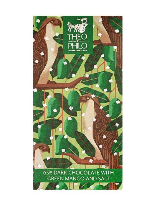 Theo & Philo Dark Chocolate With Green Mango And Salt 45g