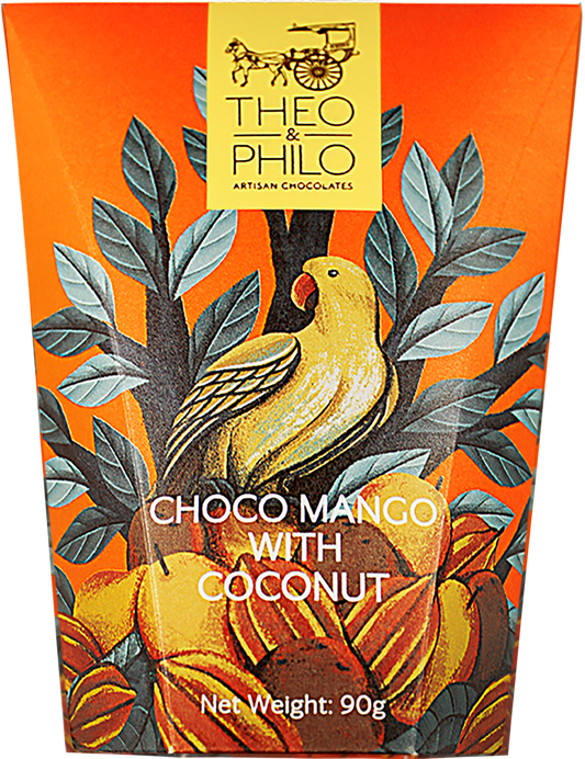 Theo & Philo Chocolate Mango With Coconuts Pouch 90g
