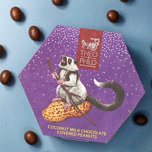 Theo & Philo Coconut Milk Chocolate Covered Peanuts 90g