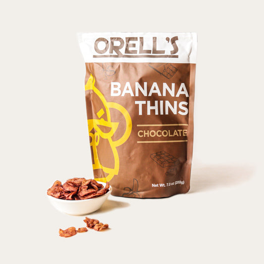Orell's Chocolate Flavored Banana Thins (Pouch) 200g