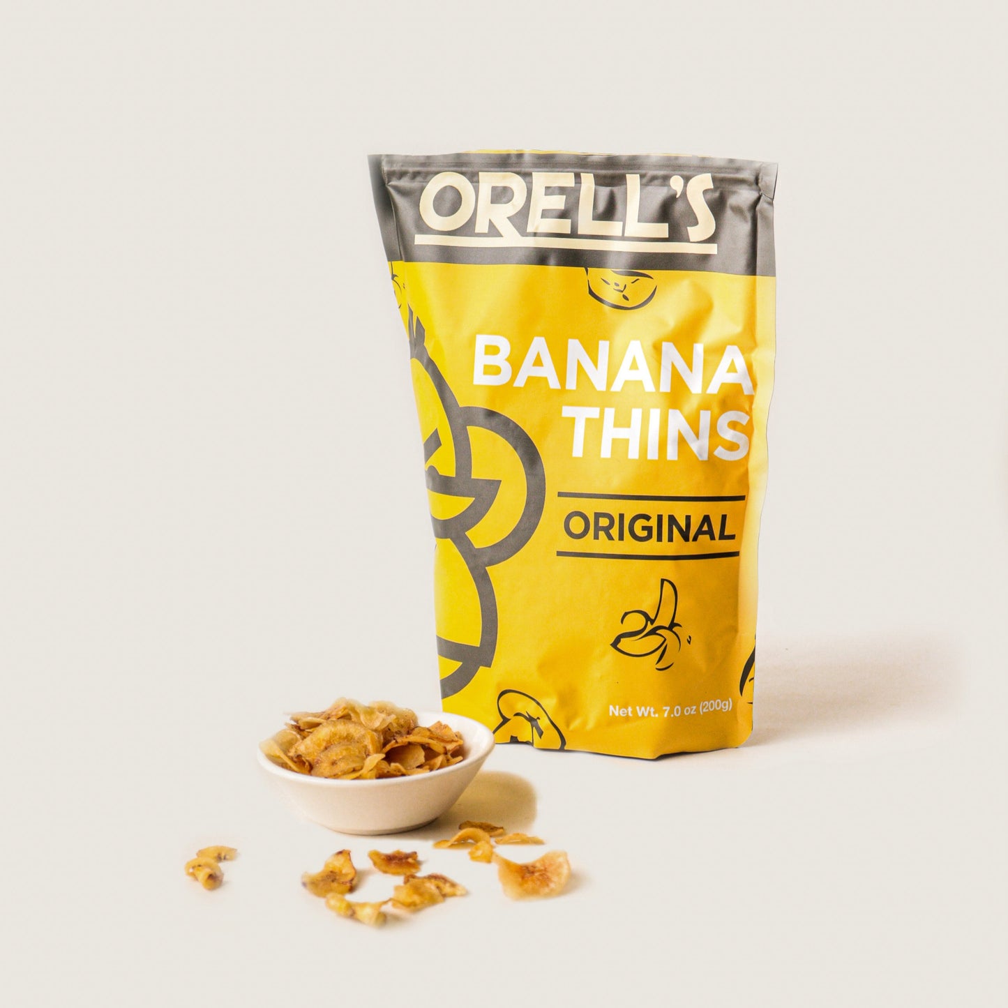 Orell's Original Glazed Banana Thins (Pouch) 200g