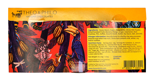 Theo & Philo 6-Bar Sampler Box (Small Bars) 6 x 20g