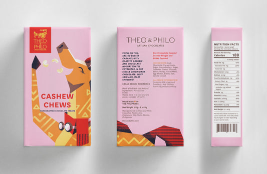 Theo & Philo Cashew Chews 2 x 40g